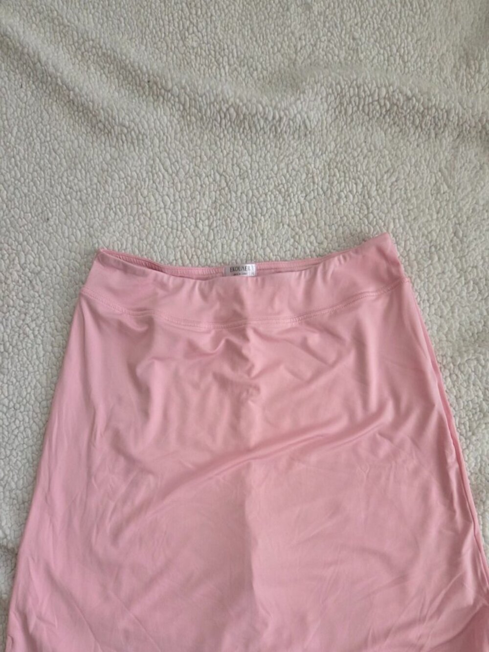 Ekouaer Light Pink Athletic Tennis Golf Skort XL Built In Shorts